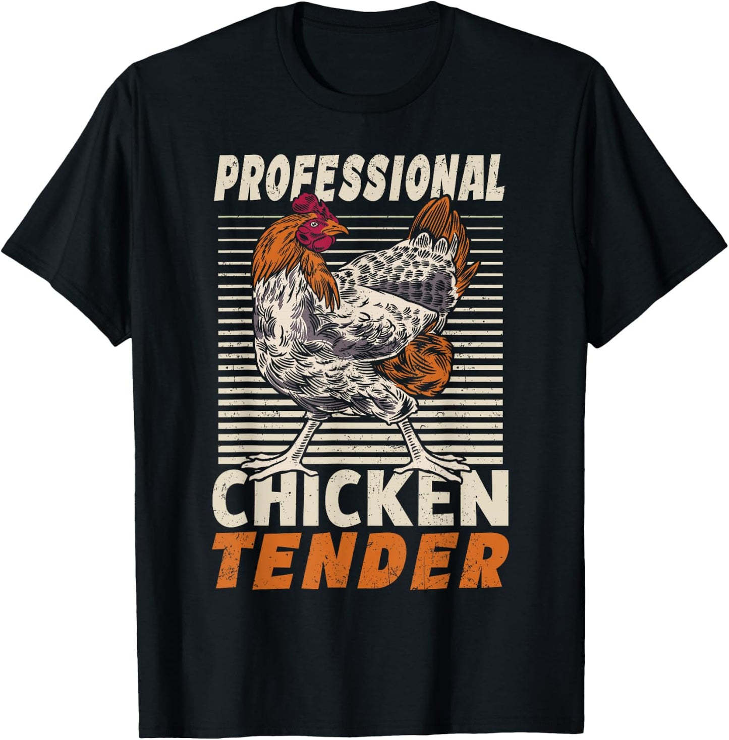 Professional Chicken Tender Crazy Chicken Lady T-Shirt - T-Shirt | Black