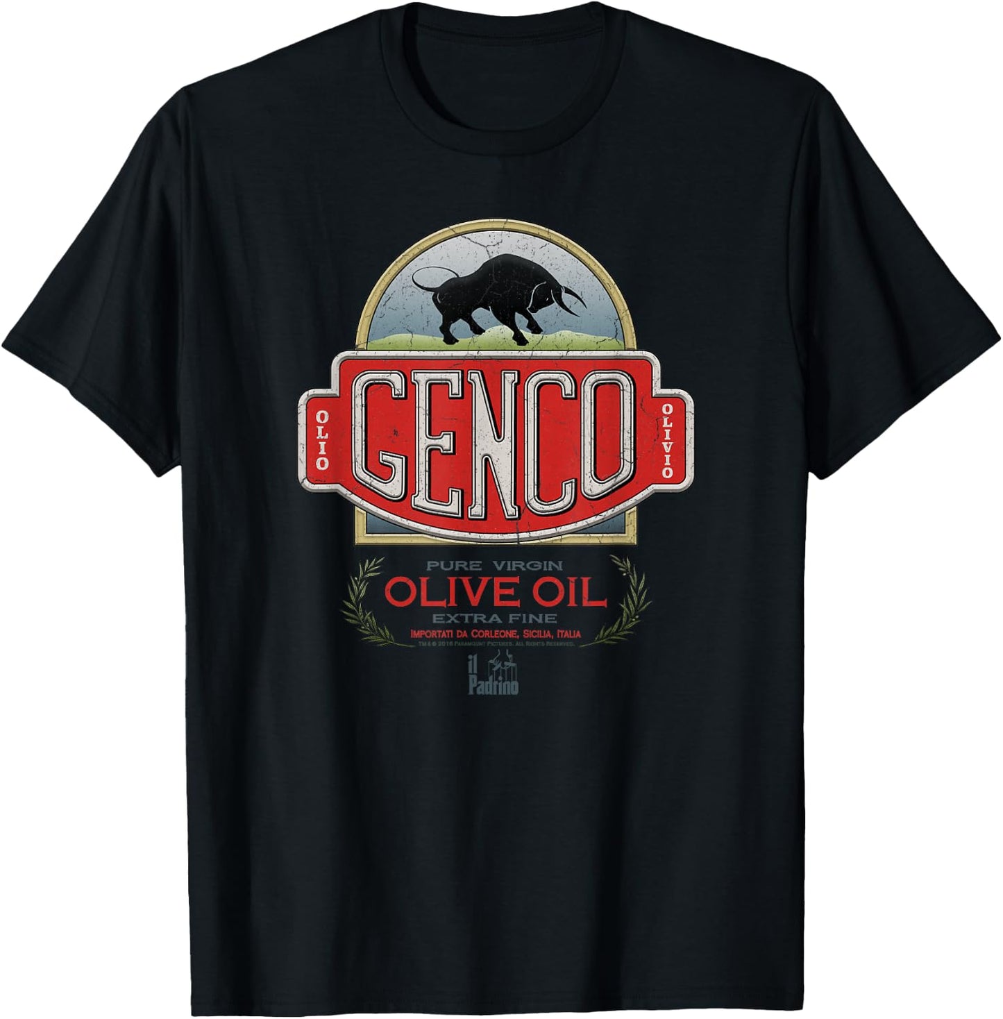 The Godfather Genco Olive Oil Small T-Shirt - T-Shirt | Black