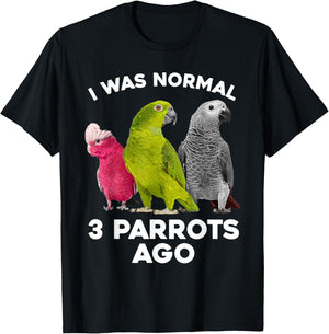 Cool Parrot Art Women Cockatoo Cockatiel Macaw Bird T-Shirt - T-Shirt | Black