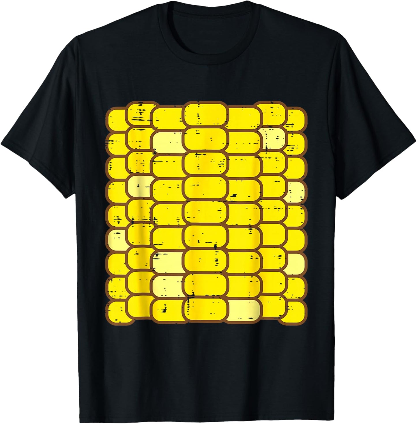 Corn Halloween Costume Funny Foodie Farmer Men Women Kids T-Shirt - T-Shirt | Black