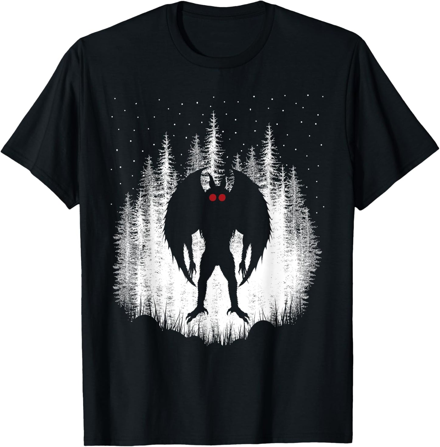Mothman | Folklore Cryptid Women And Kids | Mothman T-Shirt - T-Shirt | Black