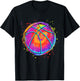 Tie Dye Basketball Ball Colorful Basketball Lovers Men Women T-Shirt - T-Shirt | Black