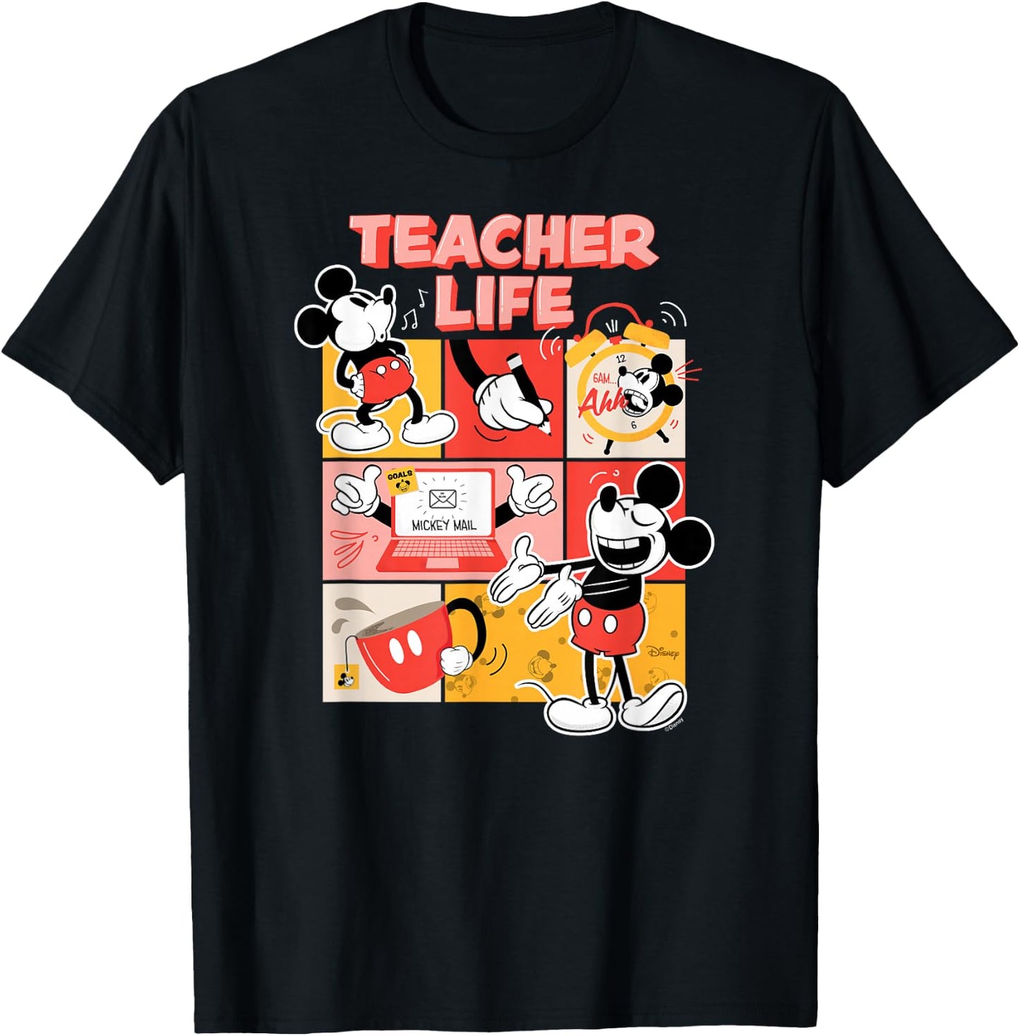 Mickey Mouse - Teacher Life T-Shirt - T-Shirt | Black