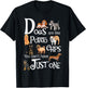 Funny Dogs Are Like Potato Chips Shirt - Women's Black Cartoon Dog - Small - Short Sleeve - - Regular Fit - Imported T-Shirt - T-Shirt | Black