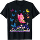 Faithrizing Butterfly Lovers Design - Girls' Butterfly Shirt - Black - Small - Classic Fit - Short Sleeve T-Shirt - T-Shirt | Black
