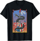 American Flag Guitar 4th of July Guitarist USA Country Music T-Shirt - T-Shirt | Black