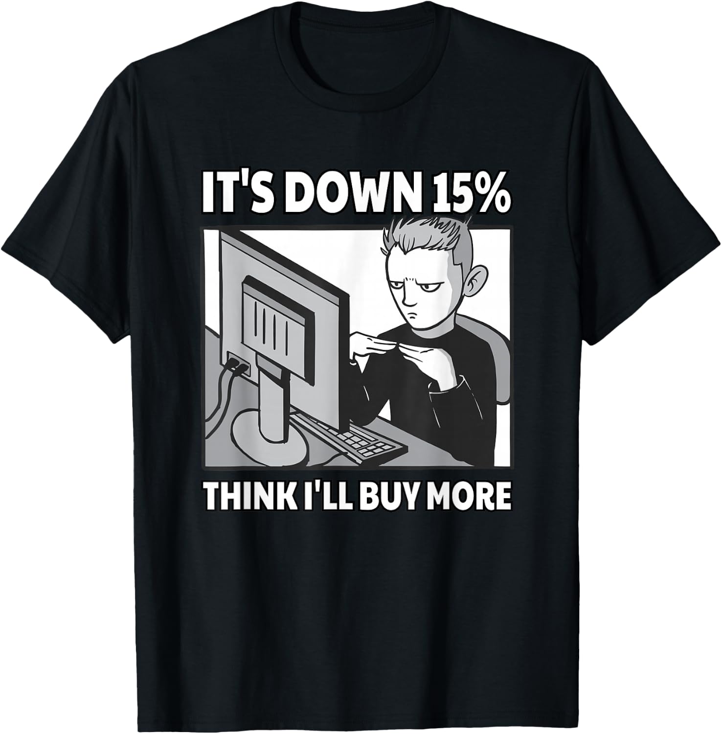 Cryptocurrency Trader Investor Meme Trading Hodler Bitcoin T-Shirt - T-Shirt | Black