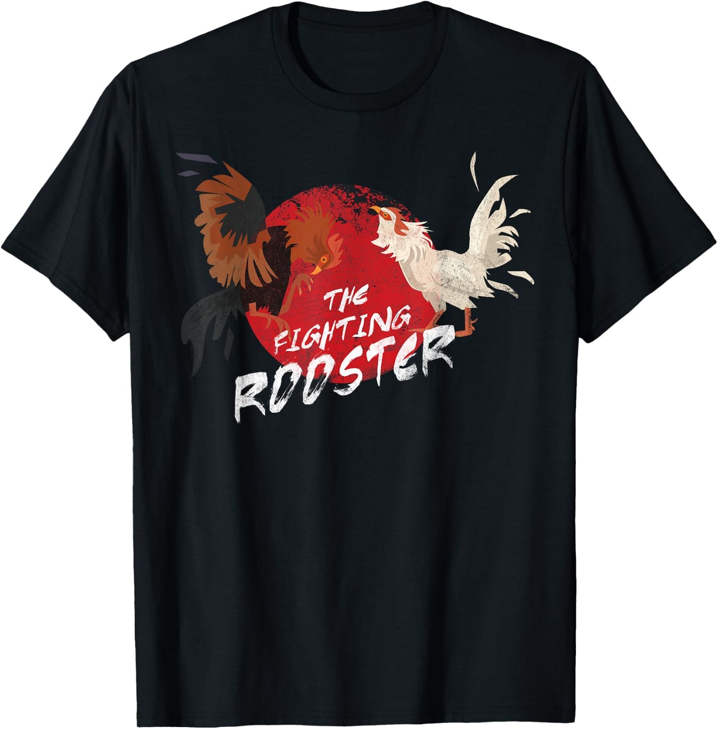 The Fighting Rooster Design for Chicken Lovers T-Shirt - T-Shirt | Black