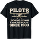 Cool Pilot Women Aircraft Pilot Airplane Flying T-Shirt - T-Shirt | Black
