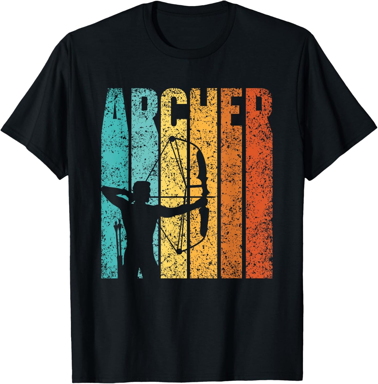 Archer Hobby Bow Arrow Archery Archer T-Shirt - T-Shirt | Black