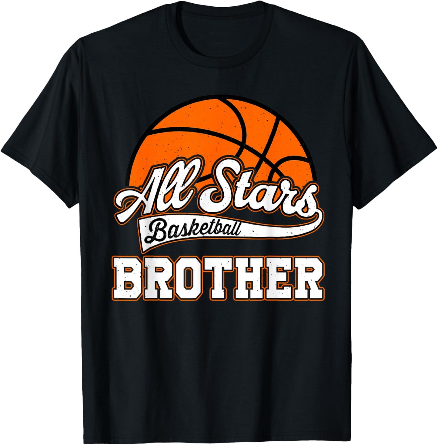 All-Star Basketball Brother of the Birthday Boy Baller T-Shirt - T-Shirt | Black