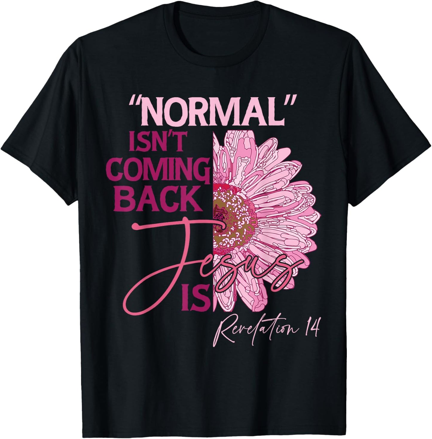 Normal Isn't Coming Back Jesus Is T-Shirt - T-Shirt | Black