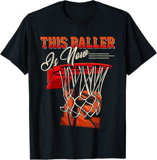 12th Birthday Shirt for Boy Basketball 12 Years Old Kid Gift T-Shirt - T-Shirt | Black