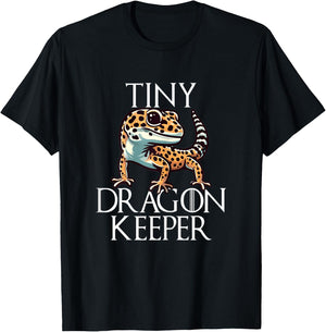 Leopard Gecko Mom Shirts Kids Girls Tiny Dragon T-Shirt - T-Shirt | Black