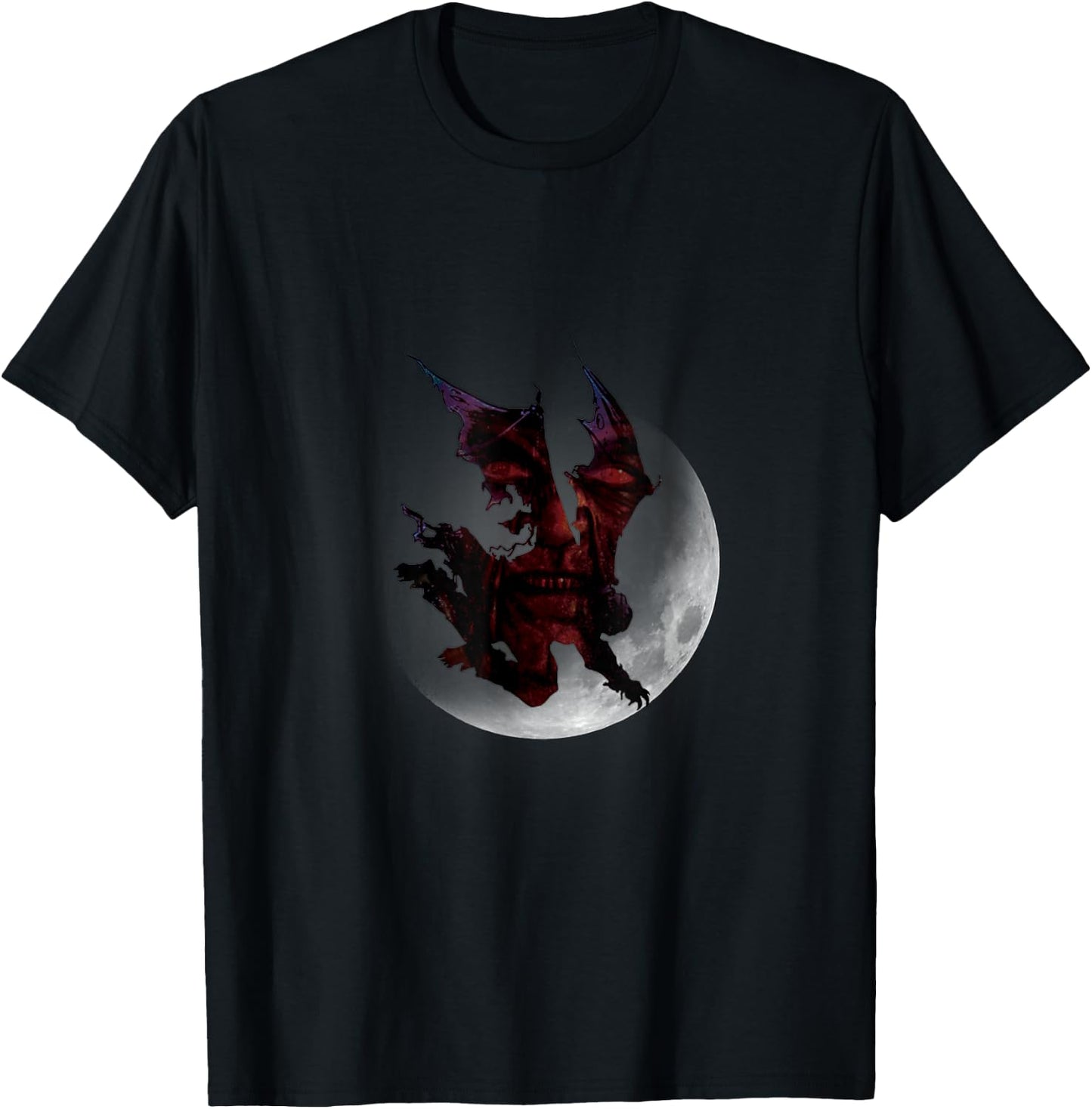 Jeepers Creepers Moon Silhouette T-Shirt - T-Shirt | Black