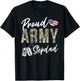 Proud Army Stepdad Army Graduation Stepdad US Army Stepdad T-Shirt - T-Shirt | Black