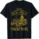 Funny Farmer Farm Tractor Farming Truck Lovers Humor Outfit T-Shirt - T-Shirt | Black