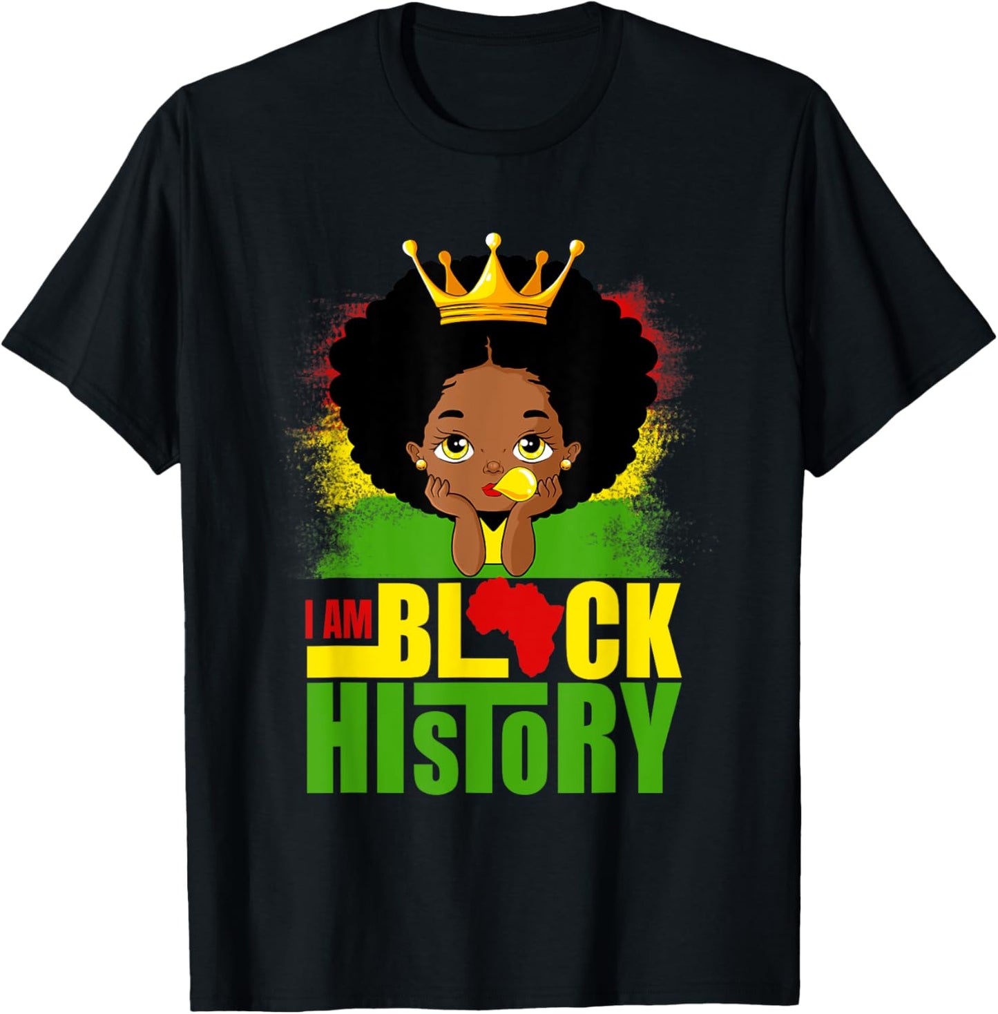 I Am Black History Month Melanin Girl BLM African American T-Shirt - T-Shirt | Black