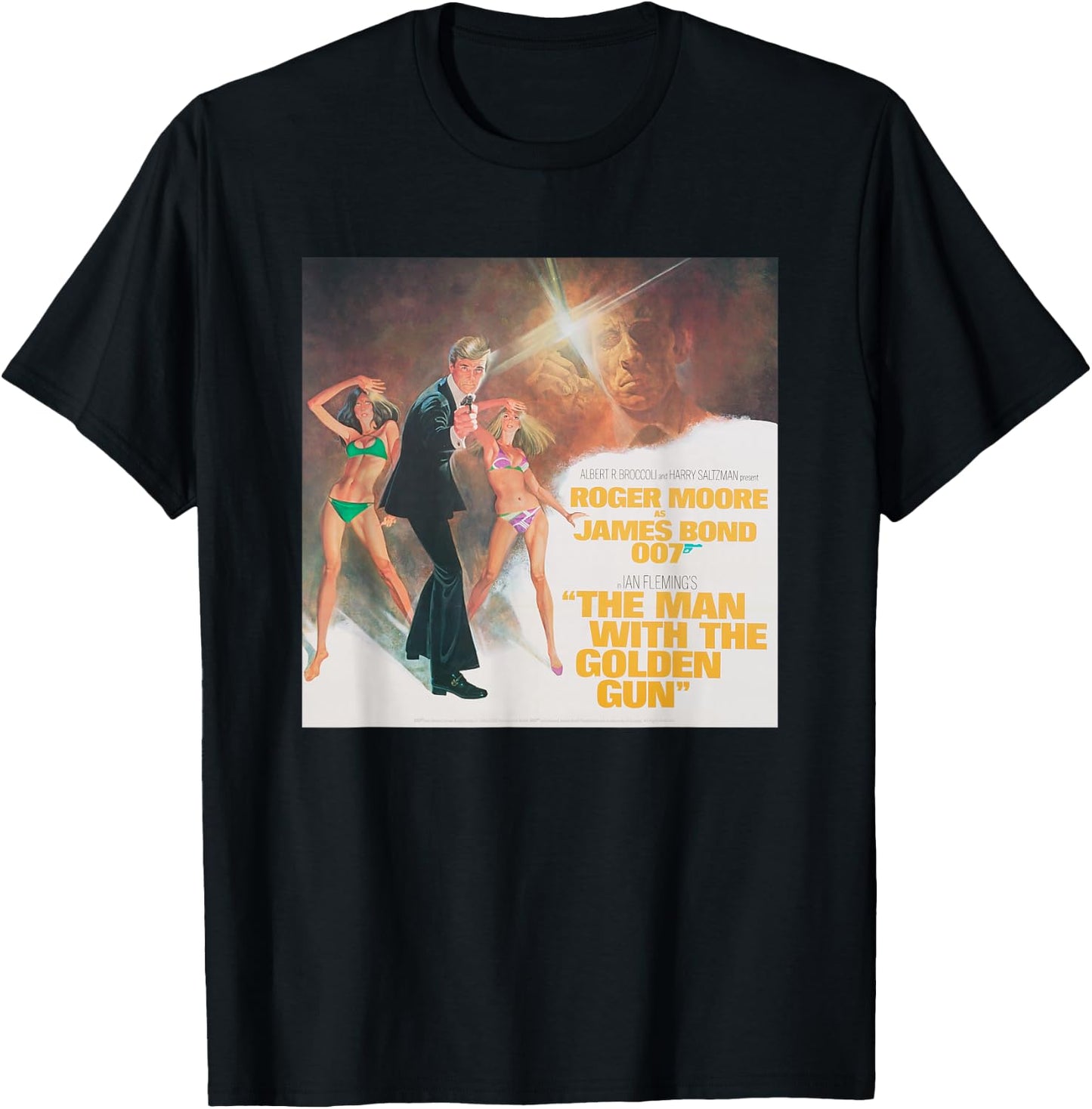 Official James Bond 007 The Man with The Golden Gun T-Shirt - T-Shirt | Black