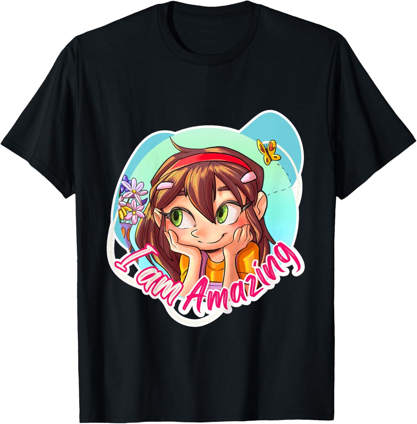 I'm an Amazing Girl. Empowering, Inspiring, Self-Confidence T-Shirt - T-Shirt | Black
