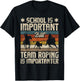 Funny Roping Shirts Team Roping Is Importanter - Horse Ride Cowboy Header Heeler , Black T-Shirt - T-Shirt | Black