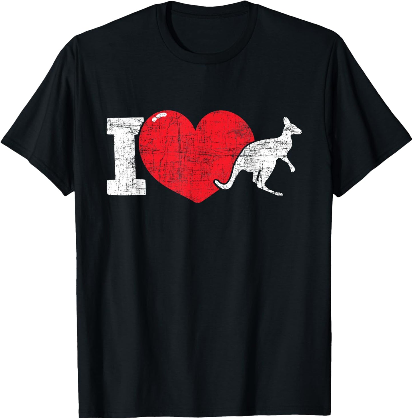 I Love Kangaroos - Australian Pride Zookeeper Animal Lover T-Shirt - T-Shirt | Black