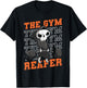 The Gym Reaper, Fitness Grim Reaper Halloween T-Shirt - T-Shirt | Black