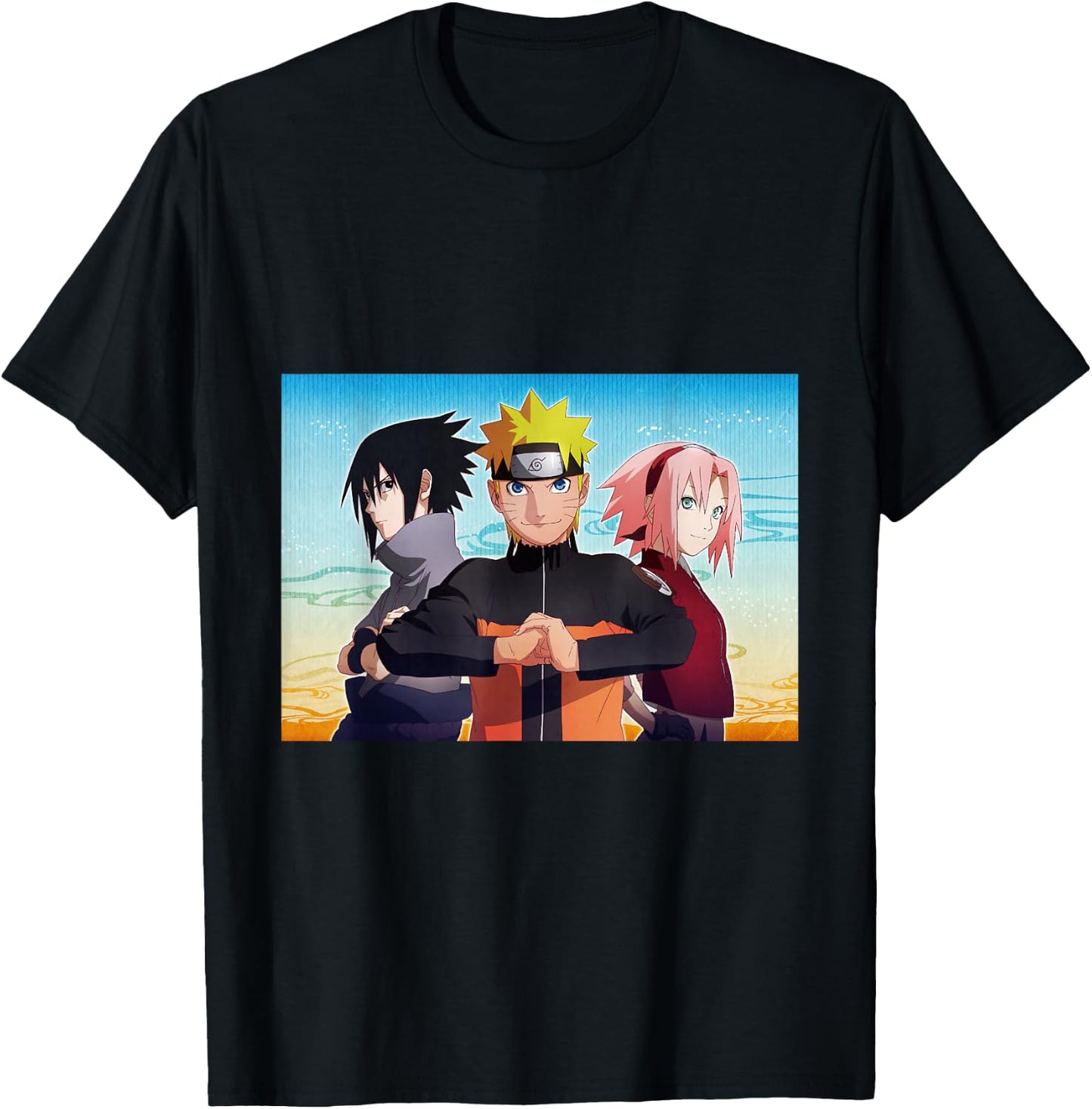 Naruto The Uzumaki, Sasuke, and Sakura T-Shirt - T-Shirt | Black