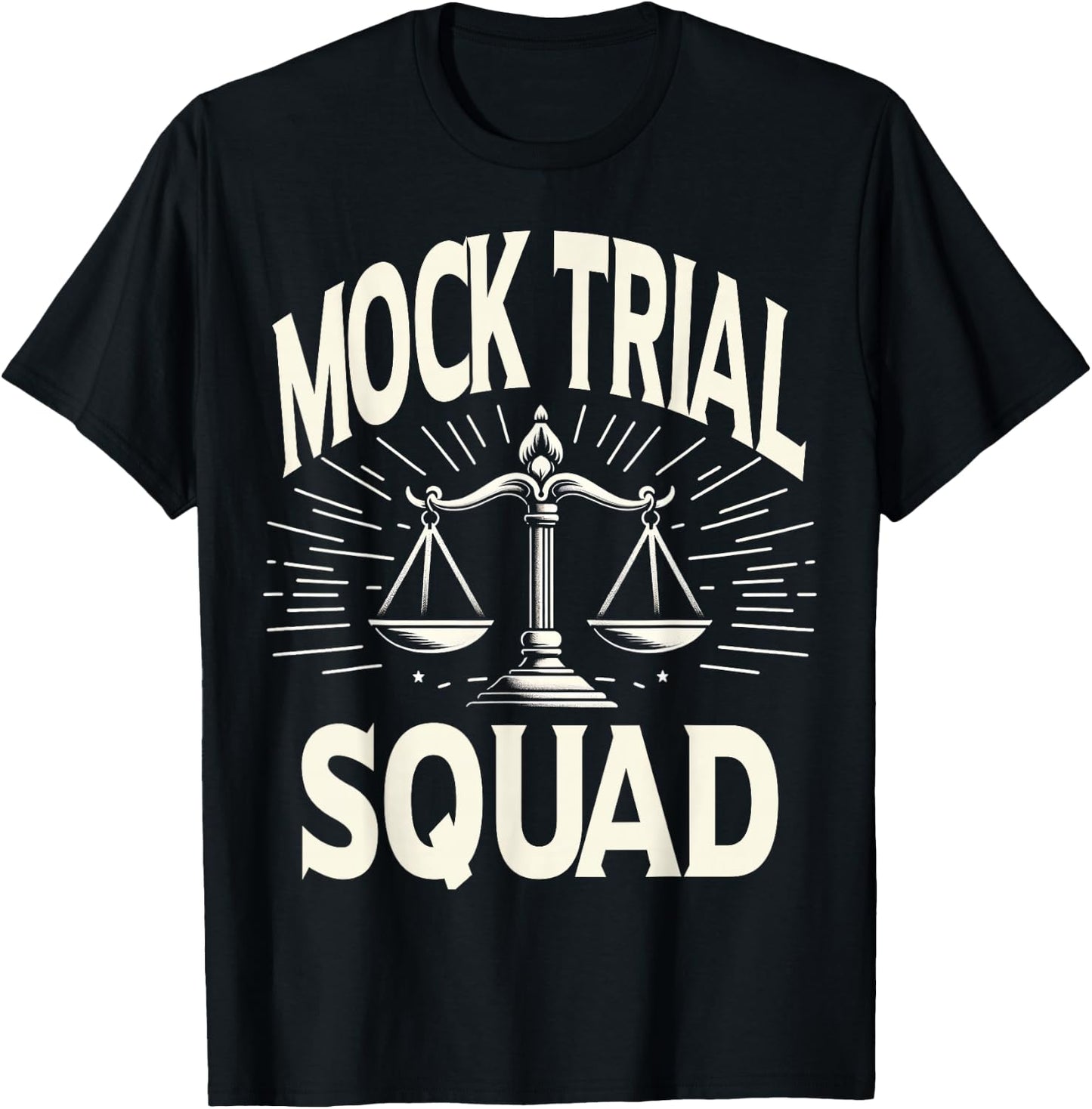 Mock Trial Team Law School Student Pre-Law Lawyer Funny T-Shirt - T-Shirt | Black