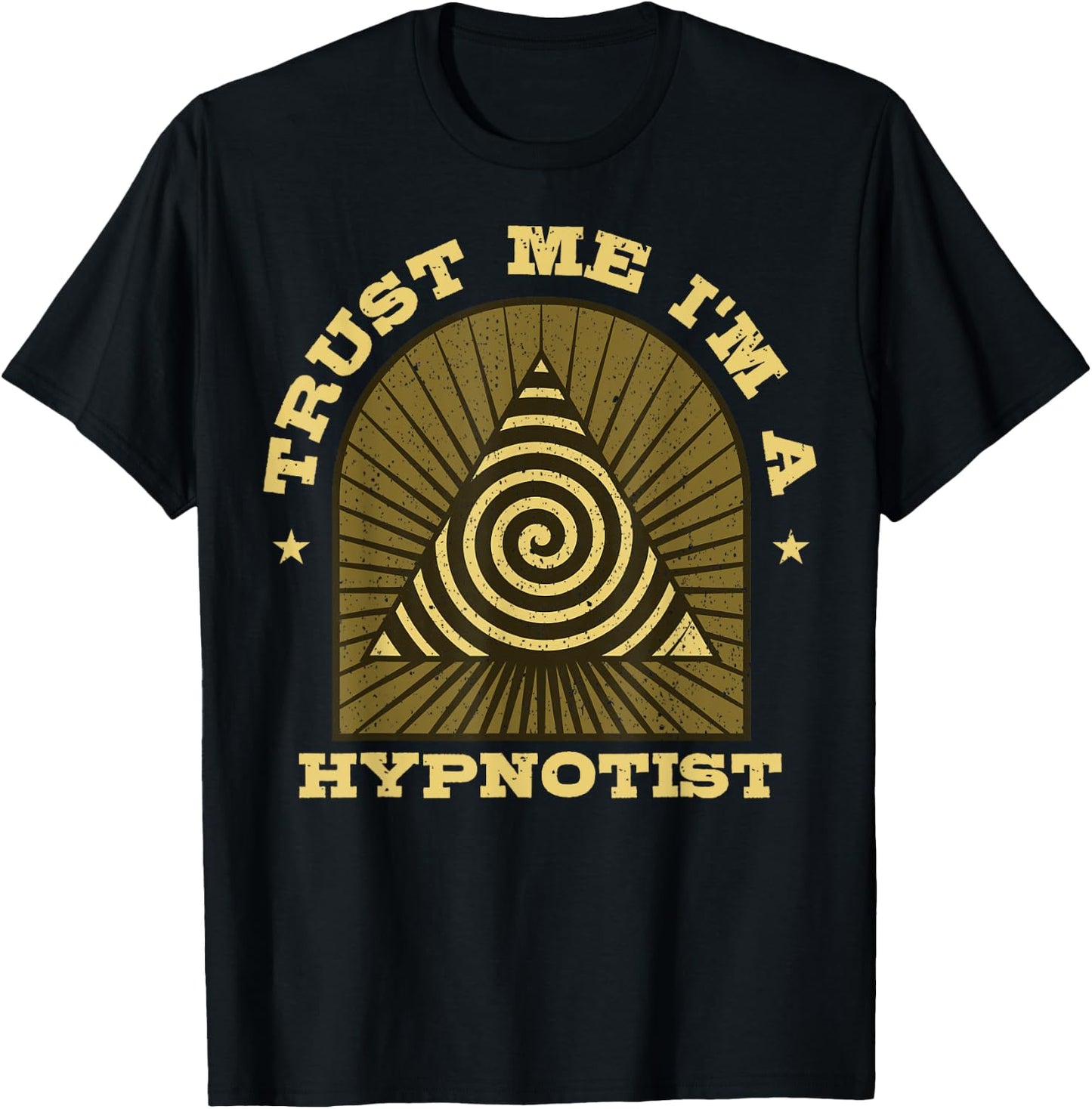 Hypnosis Expert Hypnotizer Mesmerist Spiral Hypnotherapy T-Shirt - T-Shirt | Black