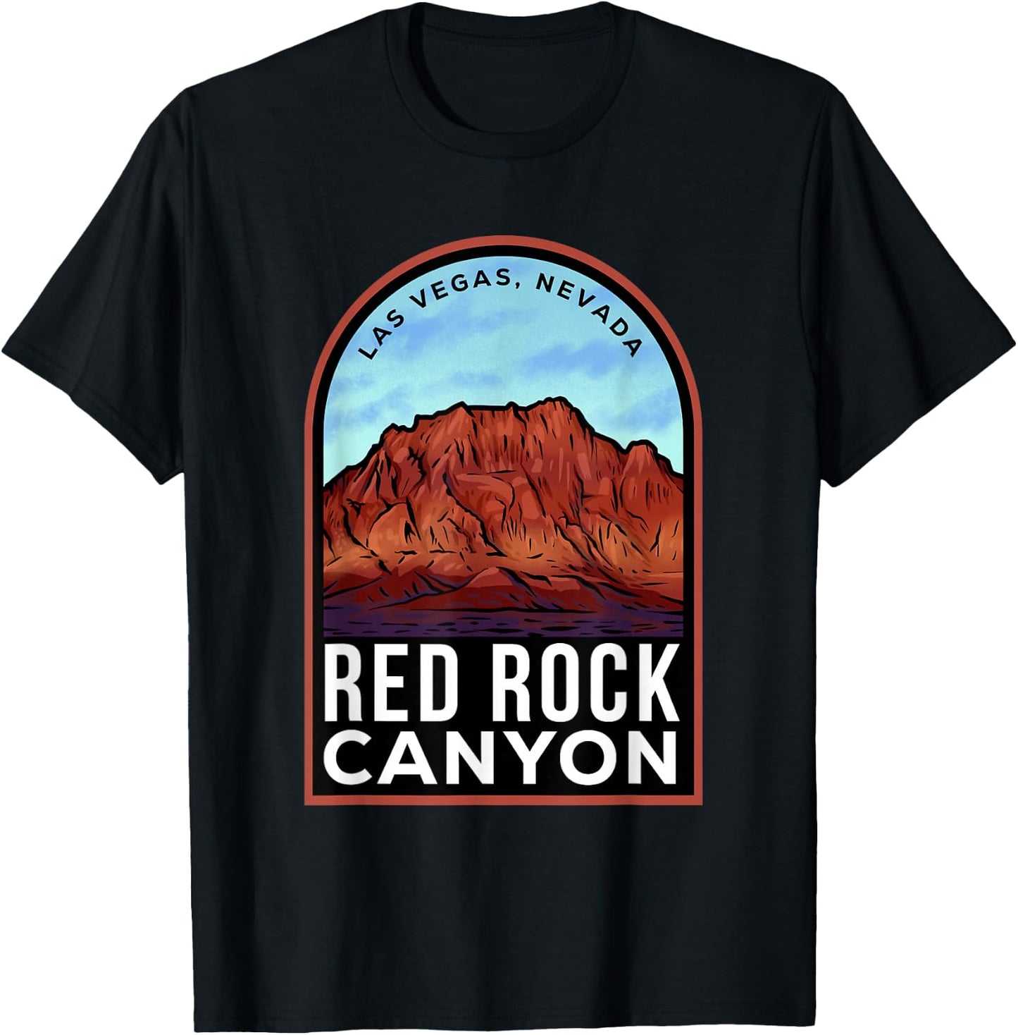 Red Rock Canyon Nevada T-Shirt - T-Shirt | Black