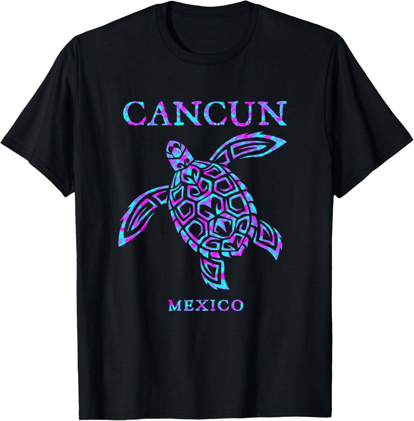 Cancun Mexico Sea Turtle Boys Girls Toddler Souvenir T-Shirt - T-Shirt | Black