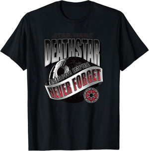 Star Wars Death Star Galactic Empire Never Forget T-Shirt - T-Shirt | Black