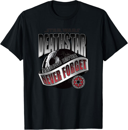 Star Wars Death Star Galactic Empire Never Forget T-Shirt - T-Shirt | Black