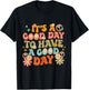 Retro Inspirational It's a Good Day to have a Good Day T-Shirt - T-Shirt | Black