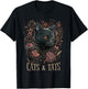 Cats And Tats Tattoo Artist & Cat Lover | Pet Owner Funny T-Shirt - T-Shirt | Black
