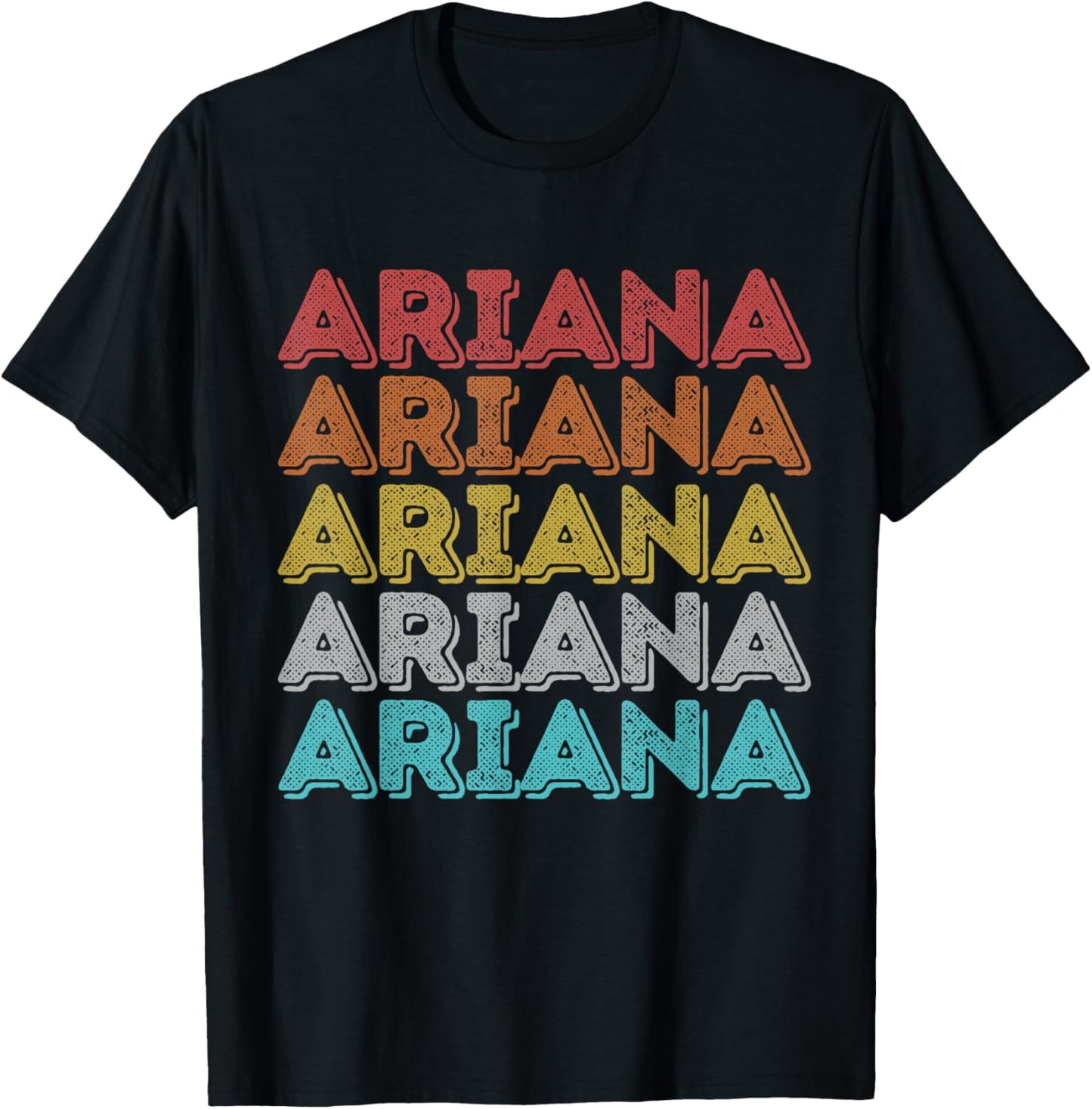 Vintage Retro Ariana T-Shirt - T-Shirt | Black