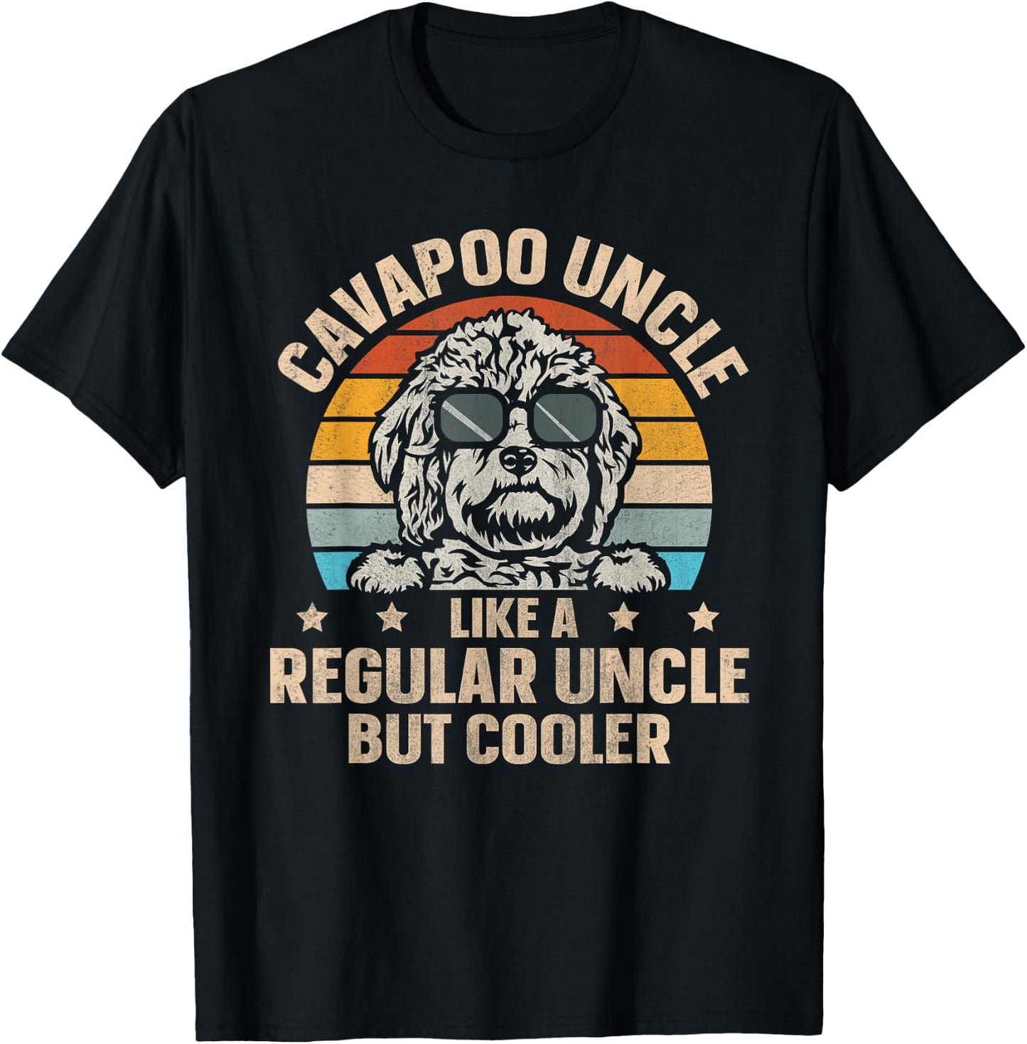 Dog Owner Cavapoo Quote for a Cavapoo Uncle Men T-Shirt - T-Shirt | Black