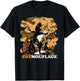 Funny Cat Pun Catmouflage Camo Joke Kids Men Women T-Shirt - T-Shirt | Black