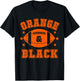 On Gameday Football We Wear Orange and Black School Spirit T-Shirt - T-Shirt | Black