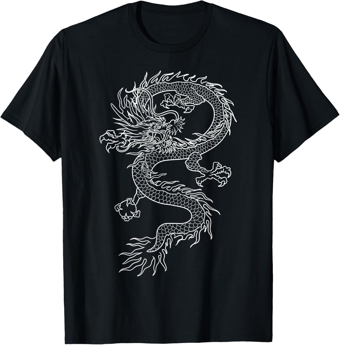 Japanese Dragon Tattoo Men's Design T-Shirt - T-Shirt | Black