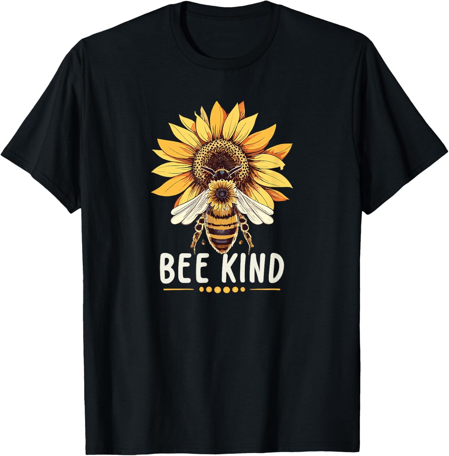 Bee Kind - Save The Bees - Honeybee Kindness T-Shirt - T-Shirt | Black