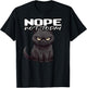Retro Black Kitty I Retro Black Cat Nope Not Today T-Shirt - T-Shirt | Black