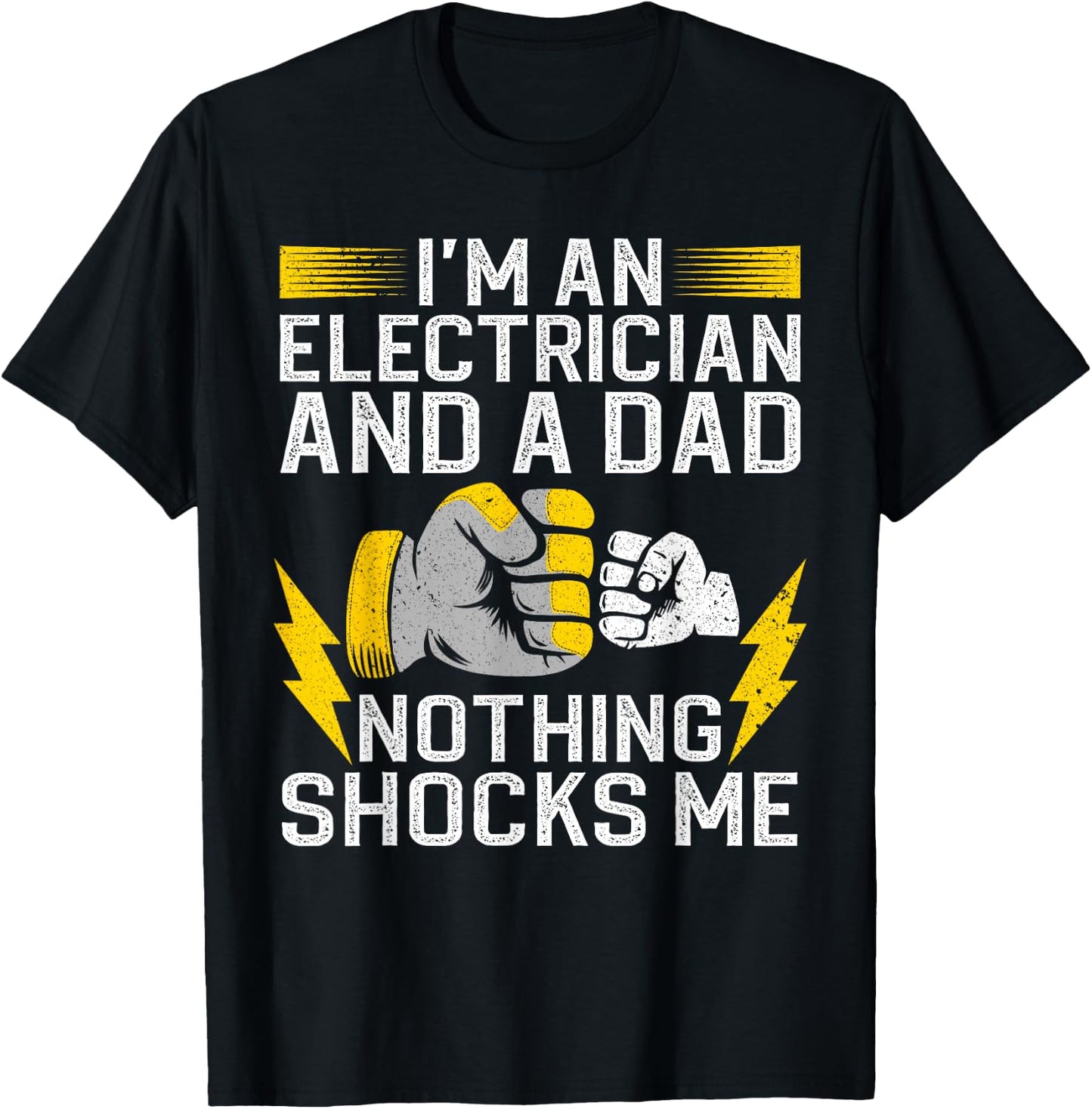 Funny Electrician Design Daddy Electrical Engineers T-Shirt - T-Shirt | Black