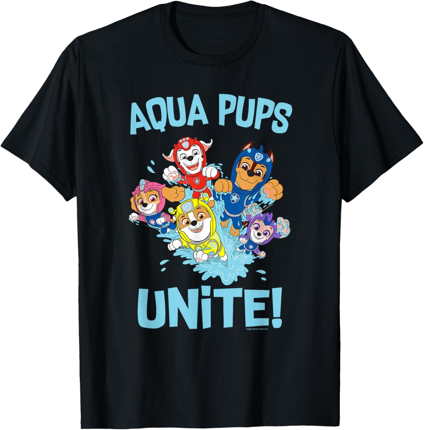 PAW Patrol Aqua Pups Making a Splash T-Shirt - T-Shirt | Black