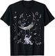 Funny Astronaut Purple Moon Swing NASA Space Science Teacher T-Shirt - T-Shirt | Black