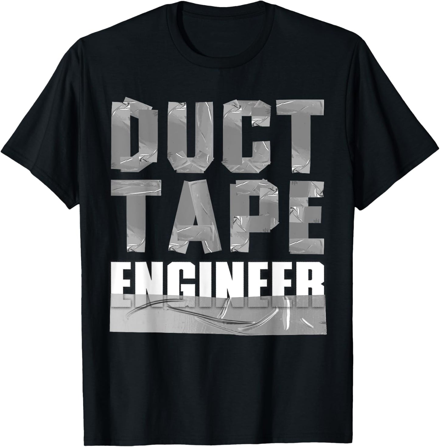 Cool Duct Tape Women Handyman Engineer Sarcasm Humor T-Shirt - T-Shirt | Black