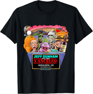 Jeff Dunham Highland, CA (2023) T-Shirt - T-Shirt | Black