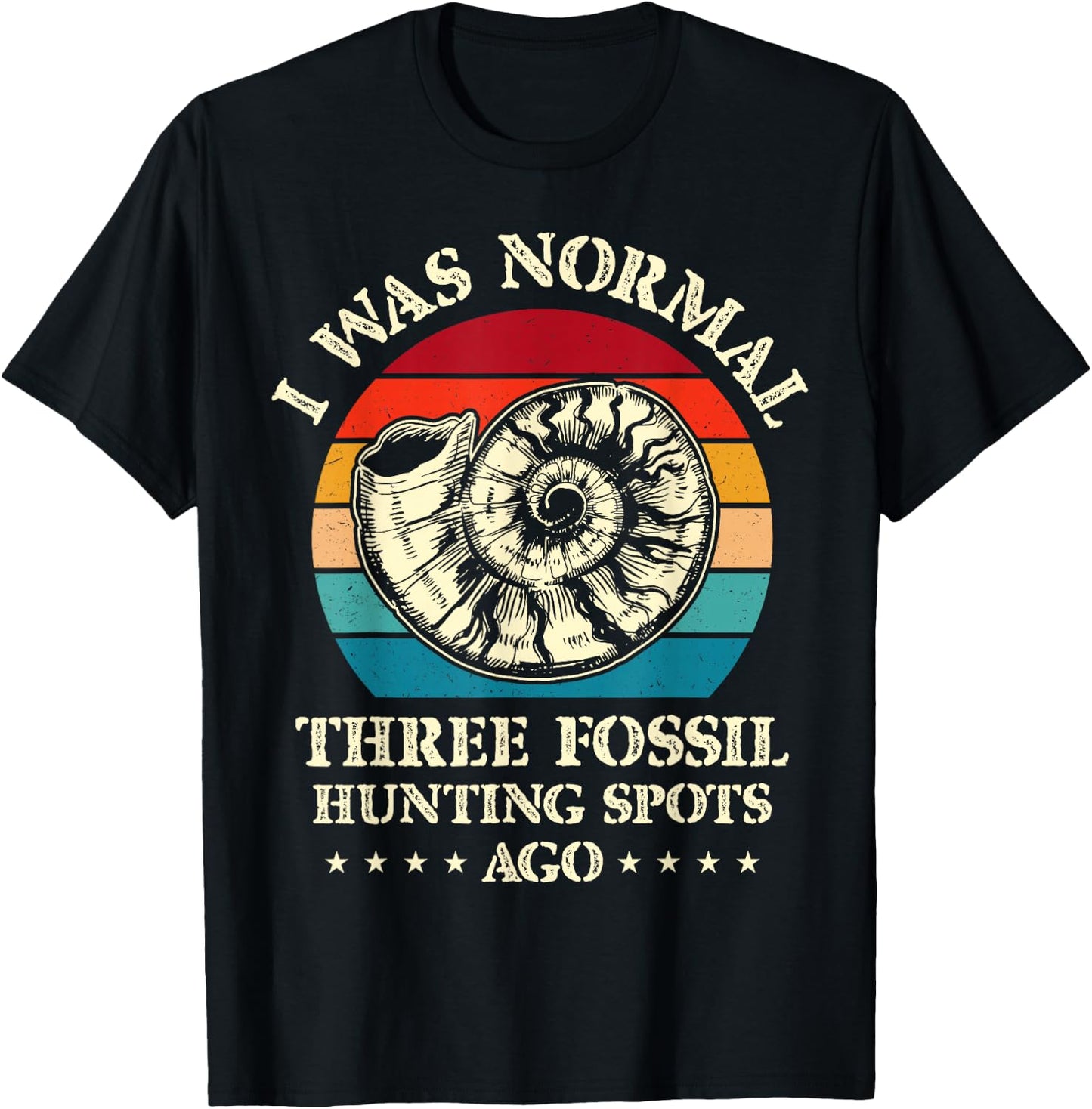 Fossiling Paleontologist Fossil Collector Fossil Hunting T-Shirt - T-Shirt | Black