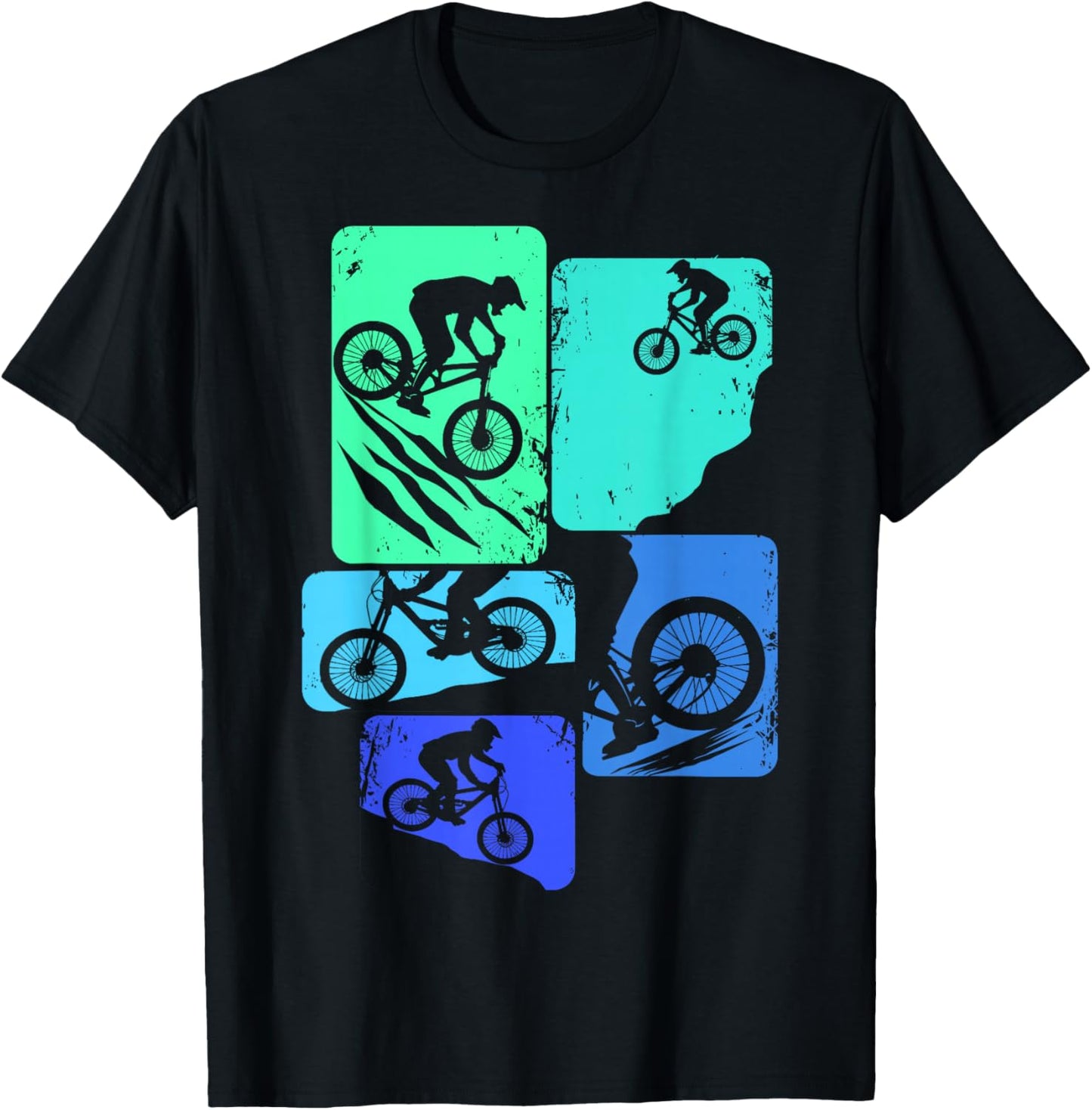 Mountain Bike Downhill Biker MTB Boys Children T-Shirt - T-Shirt | Black